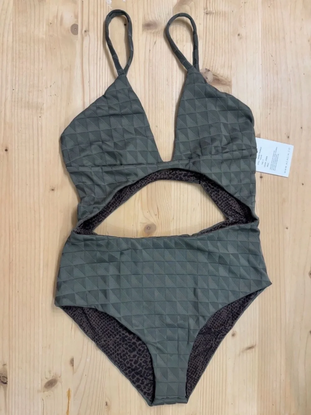 Acacia swimwear Amari one piece in Loden New - Picture 1 of 3